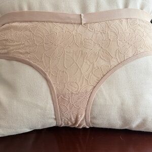 Aerie Lace Panties in Soft Tan